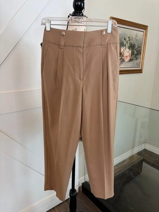 Reiss Esther Tapered Cropped Trousers - Picture 4 of 14